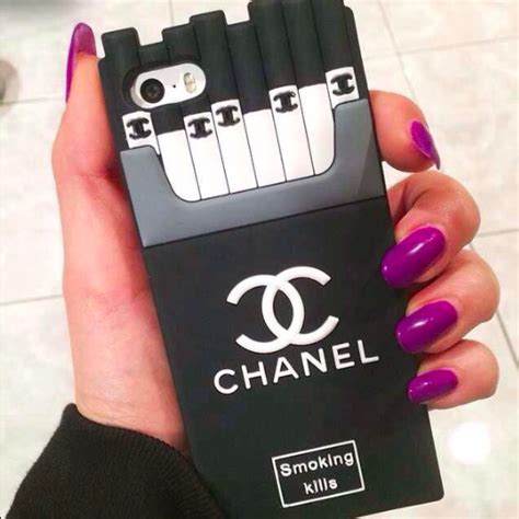 chanel smoking kills phone case|Chanel phone case.